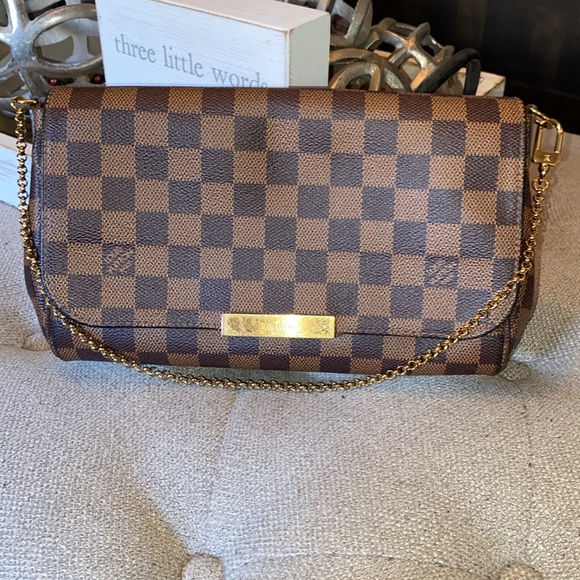 Authentic Louis Vuitton Damier Ebene Favorite MM bag/clutch - Picture 3 of 15